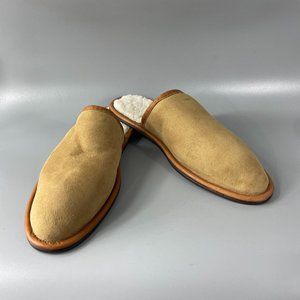 Moore & Giles Men’s Shearling Lined Slippers, L